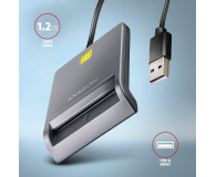Axagon CRE-SM3T USB-A Smart card FlatReader czytnik - 1485435 - zdjęcie 3